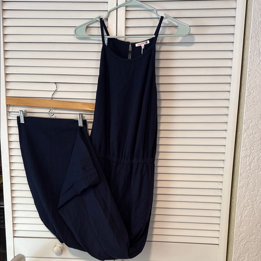 NWT Elegant Navy Jumpsuit from Sundry
